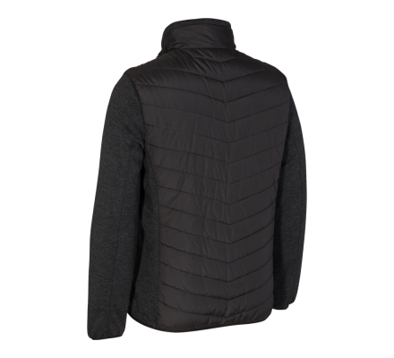 Veste matelassage et tricot Moor noir